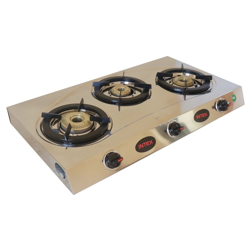 [BRAND] Intex  agni ultra gas stove 3 Brass Burners and Ergonomic designed knob