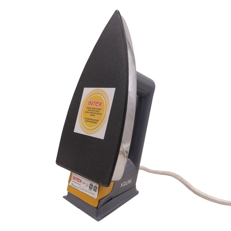 Intex Swift Lite Iron Box 1000 Shock Proof Cool Touch Handle STEEL BASE Inbuilt dry element Aluminium Sole Plate