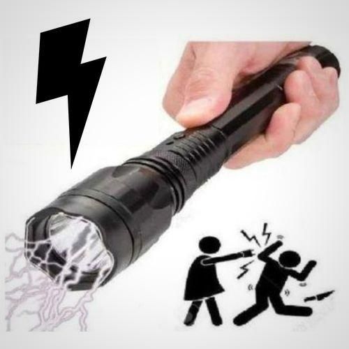 3 In 1 Torch With Electric Shock Laser Pointer Rechargeable Self Defense 288