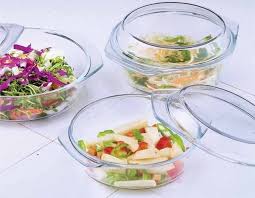 Signature 3 Pcs Borosilicate Glass Bowls