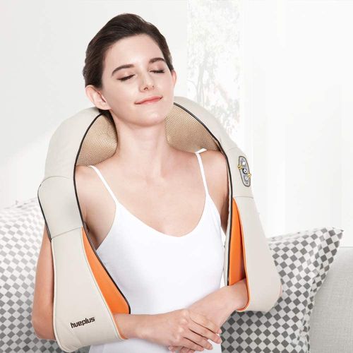 Shiatsu Back Massager - Shiatsu Neck and Shoulder Massager - Foot Massager - Kneading Massage Pillow w/ Heat