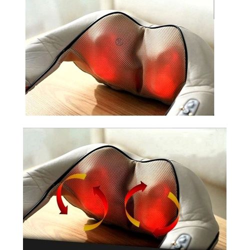 Shiatsu Back Massager - Shiatsu Neck and Shoulder Massager - Foot Massager - Kneading Massage Pillow w/ Heat