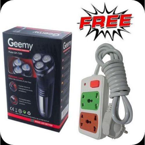 Geemy New Pro Smart Electric Kinyozi Smoother/ Face Shaving Machine +Free 2 Way Extension