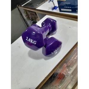 Neoprene Coated 2KG Dumbells X2