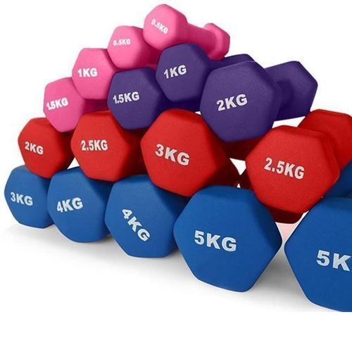 Neoprene Coated 2KG Dumbells X2