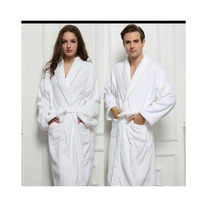 Fashion Bathrobe Long Shawl Collar Plush Robe-unisex