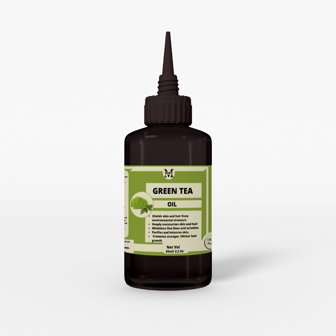 Green Tea Oil -  minimizes fine lines and wrinkles ,reducing acne and preventing future breakouts, stimulate hair growth