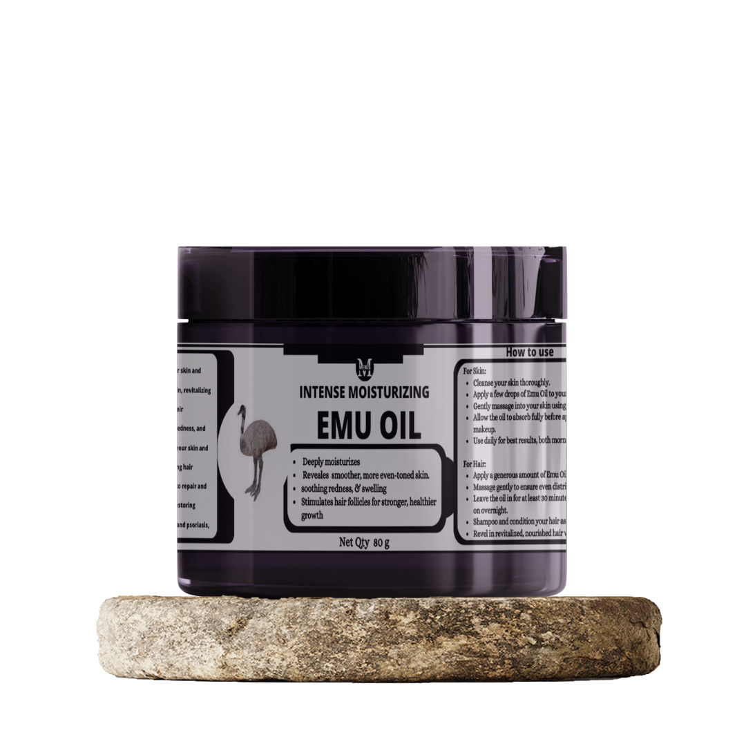 Emu Oil -( Semi Solid State),Scar Fading ,Acne Combatant, Hair Growth Stimulator ,Split End Savior & Eczema and Psoriasis Relief: