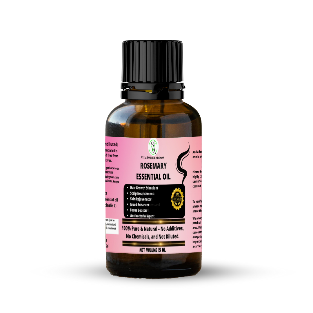 Rosemary Essential Oil  - 100% Pure, Undiluted, Therapeutic Grade, Aromatherapy Diffuser ,Hair Growth Stimulant ,Scalp Nourishment: