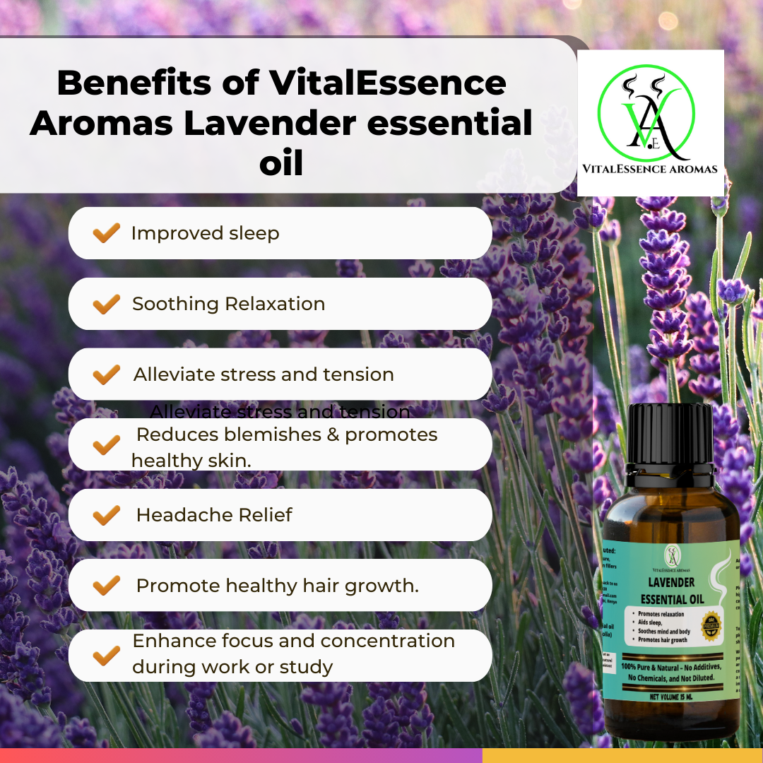 Lavender Essential Oil - 100% Pure, Undiluted, Therapeutic Grade, Aromatherapy Diffuser for Relaxation and Body Care, Healthy Skin and Hair,