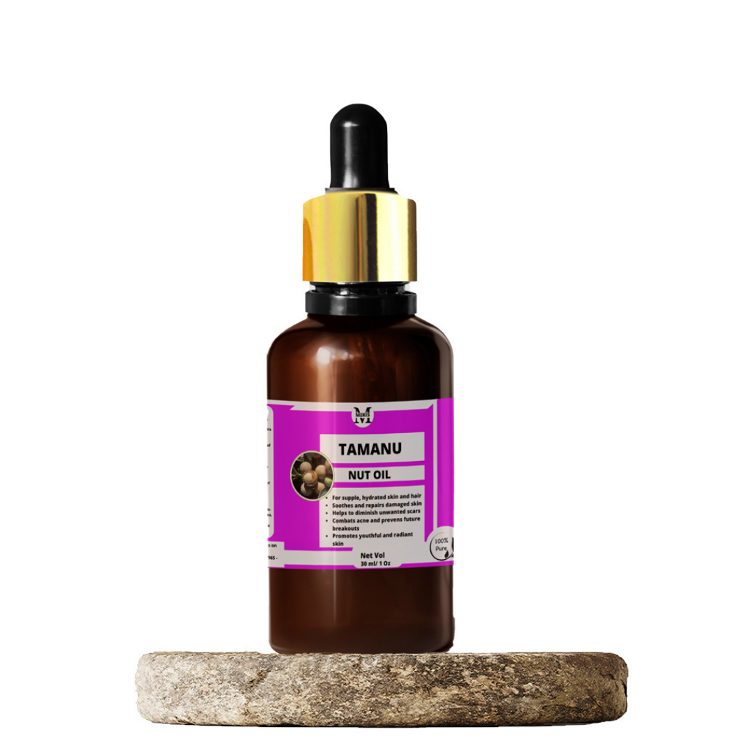 Tamanu Oil -For  Scar Reduction, Acne Fighter, Anti-Aging & Stimulates Hair Growth
