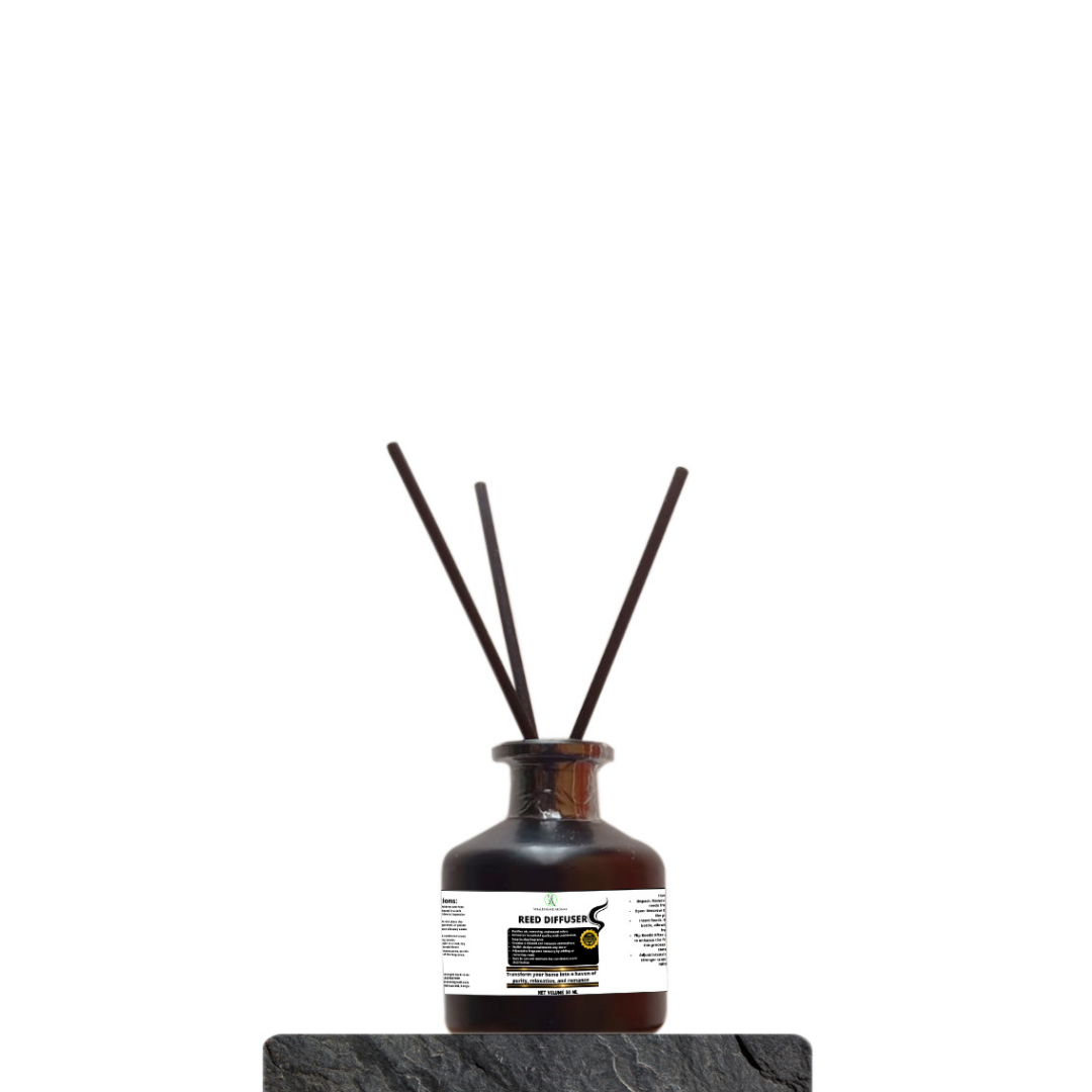 Reed Diffuser with - 50ml,purifies the air but also enhances the quality of your living space, creating a relaxed and romantic atmosphere