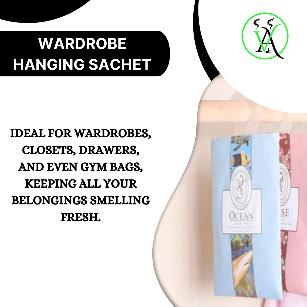 Wardrobe Scentred Air Freshner Sachet -  Ideal for wardrobes,Shoe cabinet 0.02 closets, drawers, and even gym bags