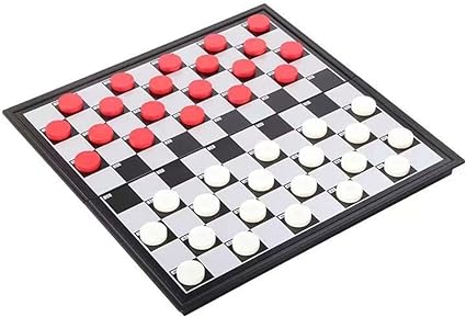UPGRADED 5 in 1 Chess Game Board Set Board Game Portable Travel Board Game Mini Magnetic Chess Game Chess board Flying Chess Checker Snake Chess Draughts Ladders Checker Educational Toy for Kids 6+