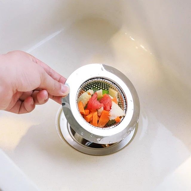 2PCS Kitchen Sink Strainer Stainless Steel 11.5cm - 2.5cm depth - Upgrade Never Rust - Kitchen Sink Strainer Basket - Food Catcher for Kitchen Sinks - Garbage Disposal Strainer
