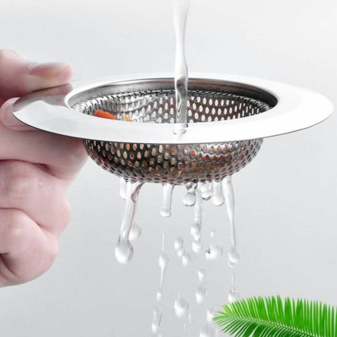 2PCS Kitchen Sink Strainer Stainless Steel 11.5cm - 2.5cm depth - Upgrade Never Rust - Kitchen Sink Strainer Basket - Food Catcher for Kitchen Sinks - Garbage Disposal Strainer