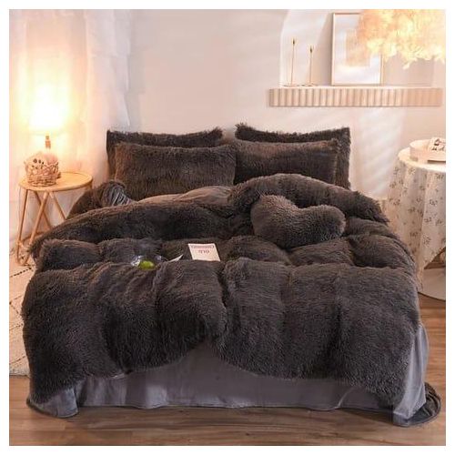 FLUFFY PILLOW CASES,1 BEDSHEET,1 DUVET