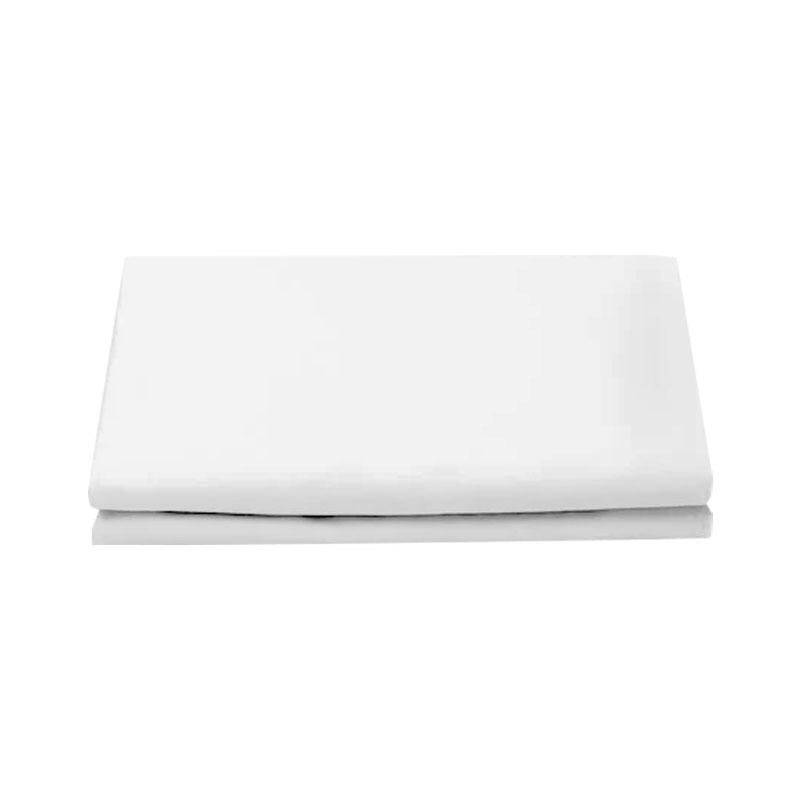 White Cover Set 4pcs King 1 Duvet Cover, 1 Fitted Sheet and 2 Pillowcases