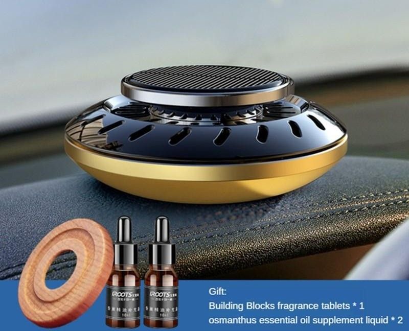 Car Solar Perfume Diffuser Car Air Freshener Fragrance Ornament Long Lasting Light Scent Decoration -Osmanthus Scent perfect for Ladies