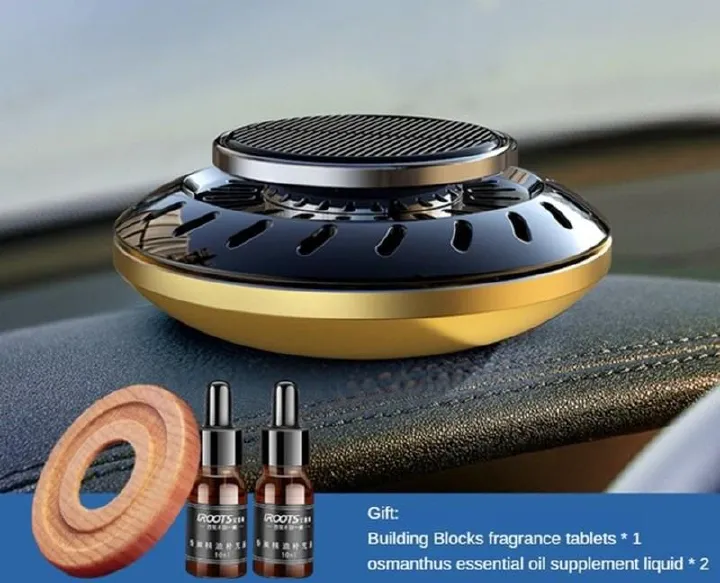Car Solar Perfume Diffuser Car Air Freshener Fragrance Ornament Long Lasting Light Scent Decoration -Osmanthus Scent perfect for Ladies