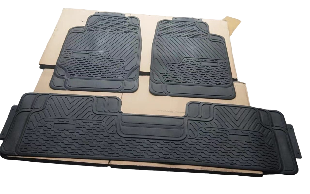 3pc Conjoined 5 seater Rubber floor mats Suitable for Toyota Prado /Nissan Xtrail /Mazda CX5. All weather Durable & Easy to maintain