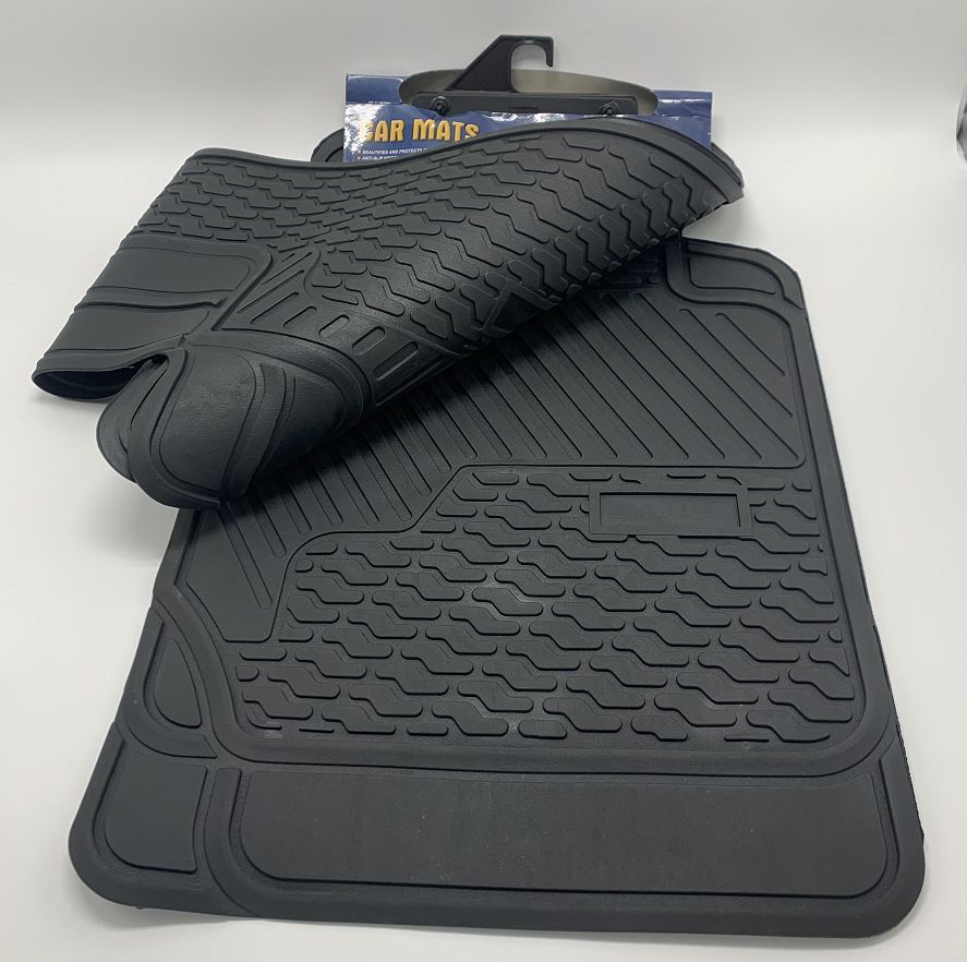 3pc Conjoined 5 seater Rubber floor mats Suitable for Toyota Prado /Nissan Xtrail /Mazda CX5. All weather Durable & Easy to maintain