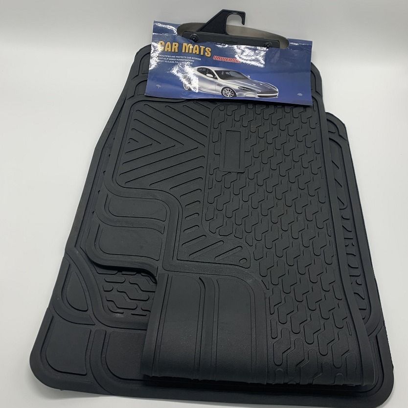 3pc Conjoined 5 seater Rubber floor mats Suitable for Toyota Prado /Nissan Xtrail /Mazda CX5. All weather Durable & Easy to maintain