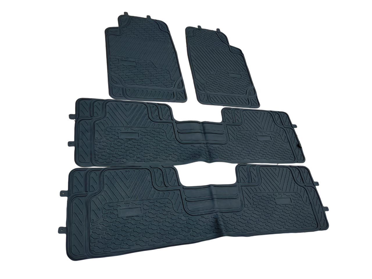 Heavy Duty Rubber Floor Mats for 7 seater Vehicles All weather, Durable, Easy to maintain Suitable for Prado,Noah, Voxy etc