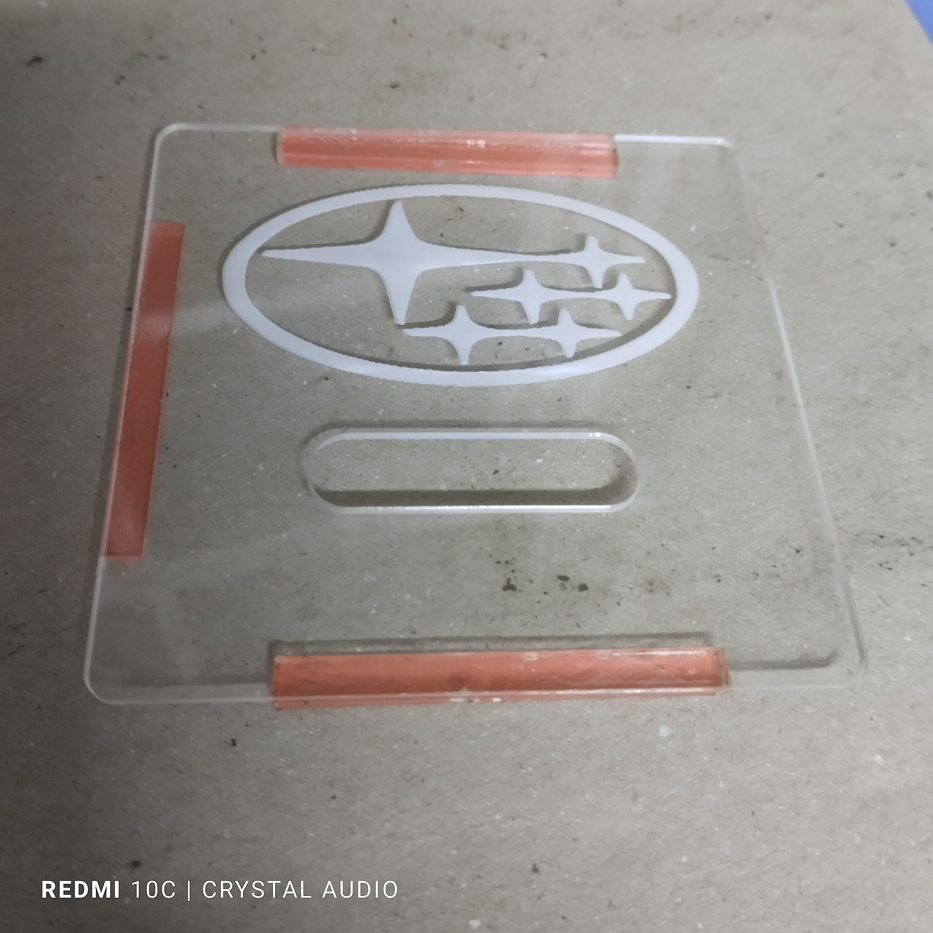 Subaru Clear Car Insurance Pocket with Adhesive to mount neatly on your Windshield