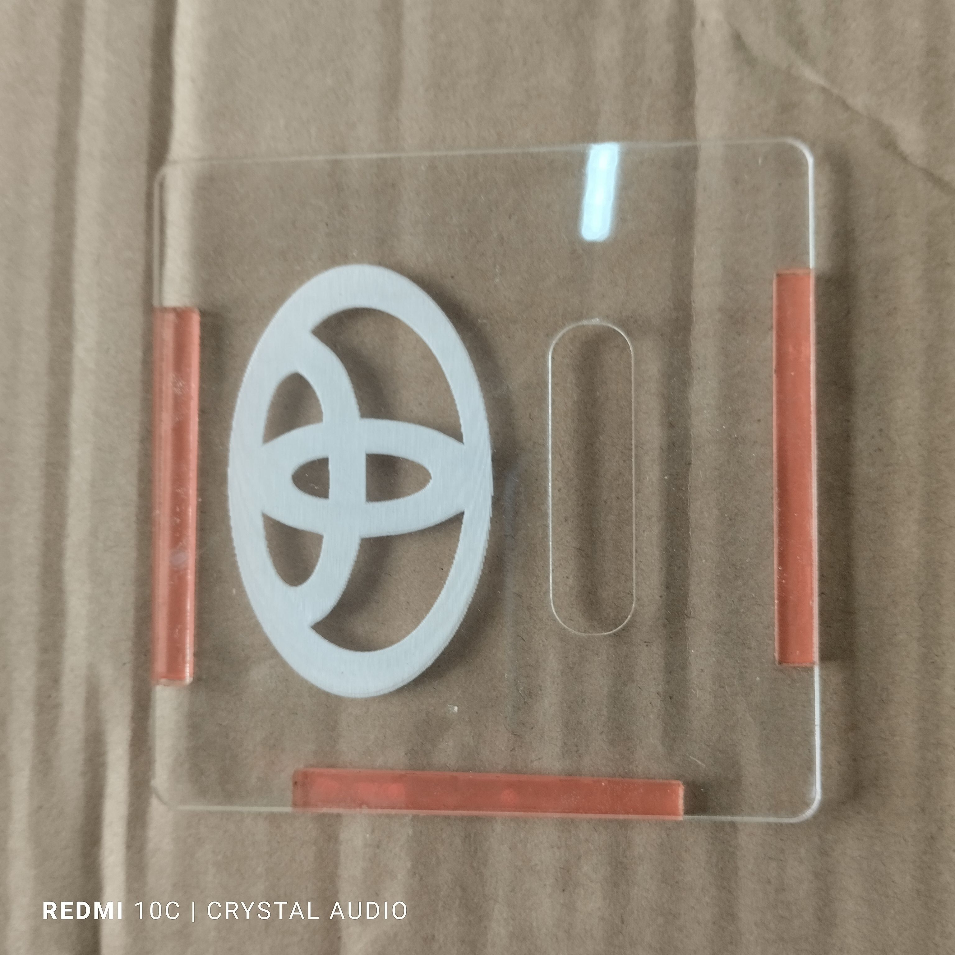 Toyota  Clear Car Insurance Pocket with Adhesive to mount neatly on your Windshield