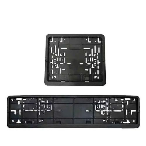 New Generation NTSA Black Plastic Number Plates Holders SET