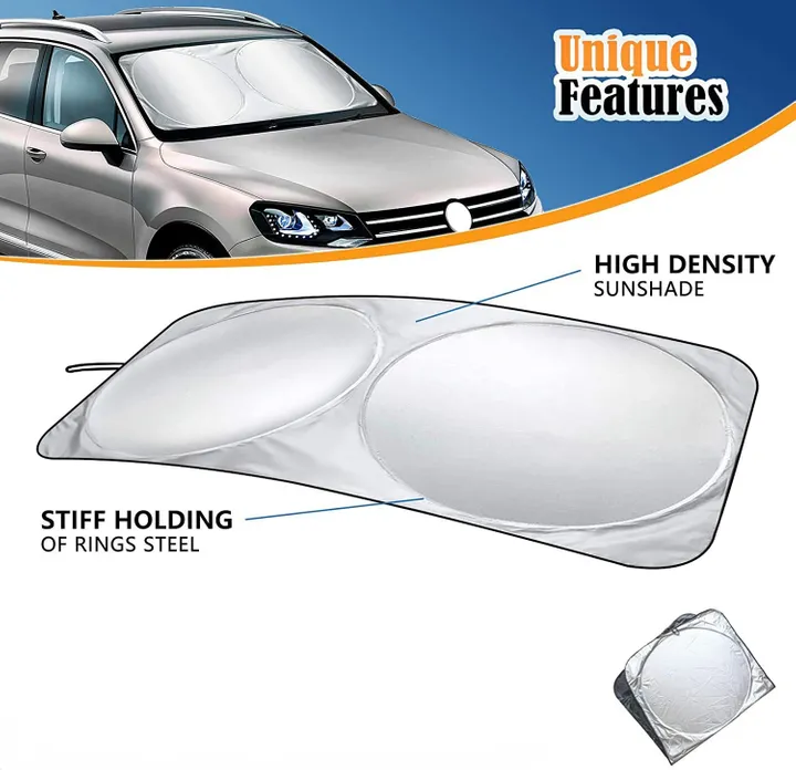 Keeps Your Vehicle Cool Foldable Car Windshield Car Window Sunshade Sun Shade Visor Windshield Cover Auto Car SunShade Car Sun Visor Sun Heat Protection for Sun Heat Automotive Interior Accessories
