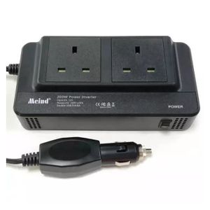 Car Power Inverter, 200W With 2 Socket Ports And 4 USB Ports