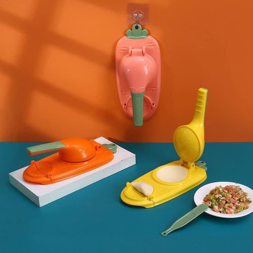 2 In 1 Dumpling Press and samosa meat pie Maker,Dumpling Skin Mold Dough Presser,Dumpling Press Maker Tool,Dumpling Maker Mold Plastic, New Efficient Dumpling Maker Mould,Pastry Molds Press