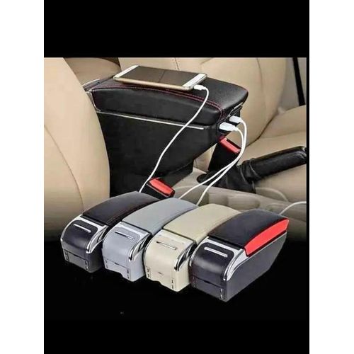 Car Armrest Storage Box Universal Adjustable Central Console Arm Rest For Car