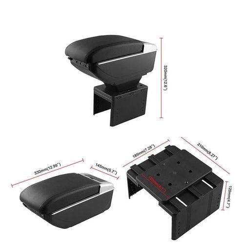 Car Armrest Storage Box Universal Adjustable Central Console Arm Rest For Car