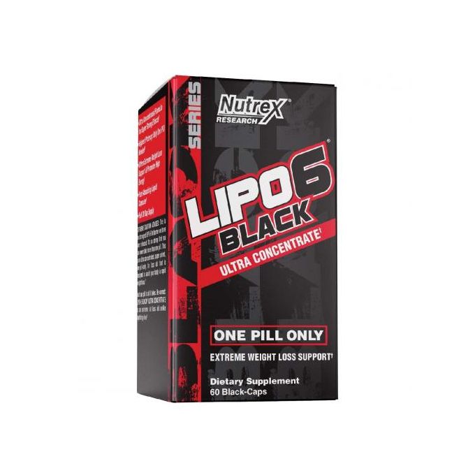 Nutrex Research Lipo-6 Black Ultra Concentrate - Thermogenic Energizing Fat Burner Supplement, Increase Weight Loss, Energy & Intense Focus