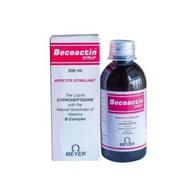 Becoactin Weight Gain Syrup Appetite Stimulant With Vitamin B Complex Increase appetite and promote weight gain. It also helps to regularize the metabolic activity of the body.