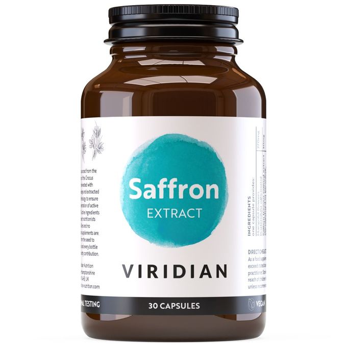 Viridian Nutrition Viridian Saffron Extract 30mg With Marigold -help support eyes and mood - an excellent alternative to St John`s wort