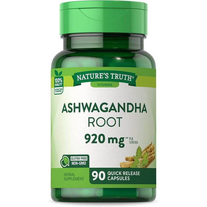 Nature'S Truth Ashwagandha 920mg Vegetarian - For Fatigue And Mental Fogginess, Stress Induced Hormonal Imbalances, And Adrenal Support