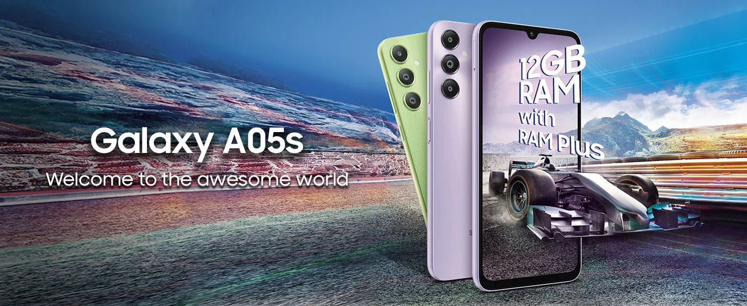 Samsung Galaxy A05S 128GB + 4GB 50MP Triple Camera Snapdragon 680 6.7" 90Hz Android 13 5000mAh 25W Type-C Charge Smart Phones