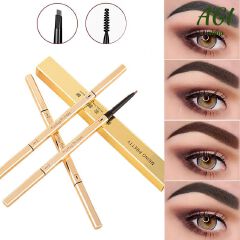 Double Head Eyebrow Pencil Super Fine Natural Long Lasting Waterproof Professional Brow Pen Eye Makeup Tattoo Eyebrow Pencil Brow Tattoo Pen Paint Makeup Eyebrows