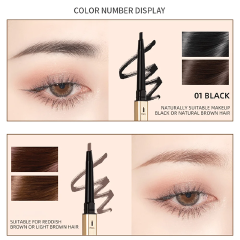 Double Head Eyebrow Pencil Super Fine Natural Long Lasting Waterproof Professional Brow Pen Eye Makeup Tattoo Eyebrow Pencil Brow Tattoo Pen Paint Makeup Eyebrows