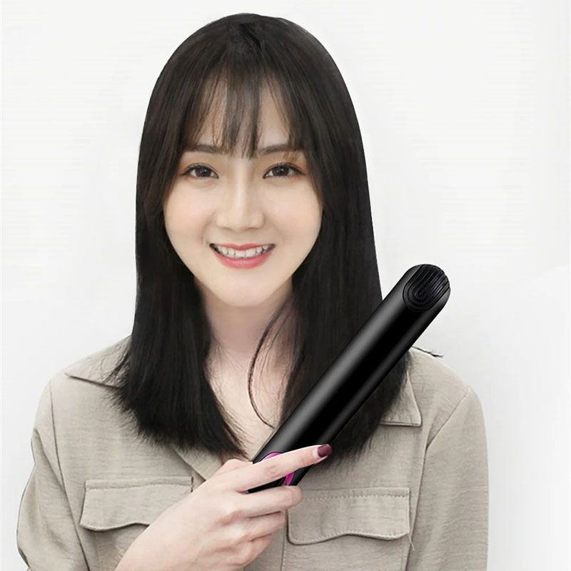 Curling Iron Hair Straightener Straight Curly Hair Dual-Use Bangs Splint Does Not Hurt Hair Household Ironing Hair Straightener Hair Styling Tools Hair Beauty Straightening Board Heating Plate
