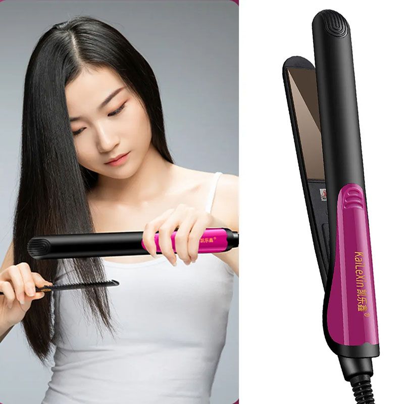 Curling Iron Hair Straightener Straight Curly Hair Dual-Use Bangs Splint Does Not Hurt Hair Household Ironing Hair Straightener Hair Styling Tools Hair Beauty Straightening Board Heating Plate