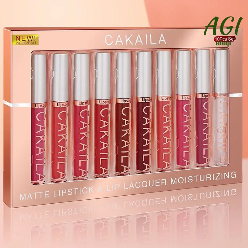 10 PCS Lipstick Set Makeup for women Waterproof Long lasting Cosmetics Korean makeup Matte Lipstick Fresh Glossy Girl Ladies Makeup
