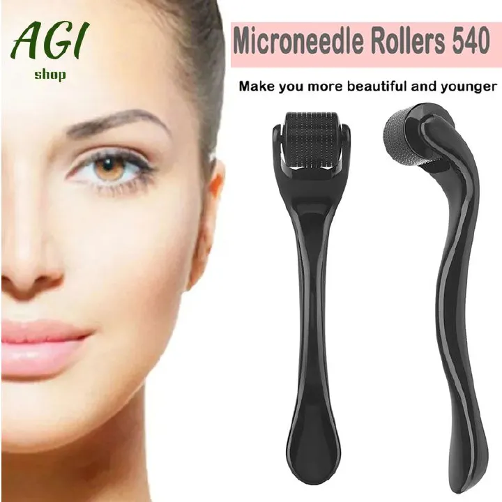 540 Micro needle Rollers Dermatological Derma Micro Needles Titanium Help Hair Softens Acne Scars Skin Face Care Tool, Face Roll Tool 540 Needles for Facial,Derma Roller for Skin,Beard & Hair Growth