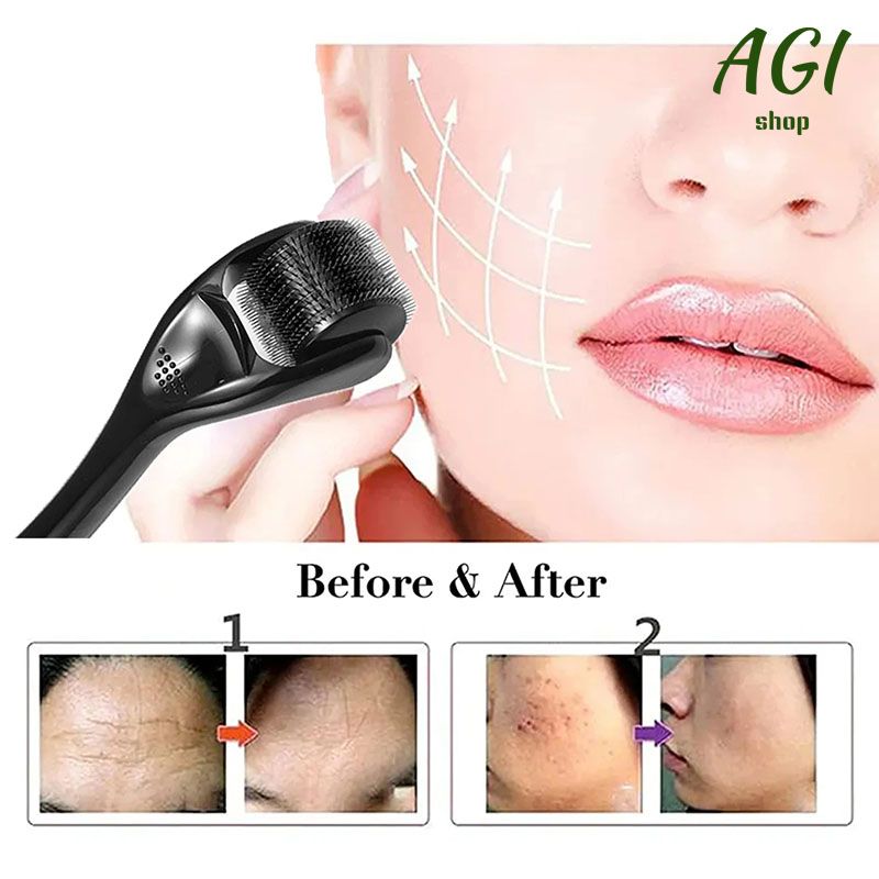 540 Micro needle Rollers Dermatological Derma Micro Needles Titanium Help Hair Softens Acne Scars Skin Face Care Tool, Face Roll Tool 540 Needles for Facial,Derma Roller for Skin,Beard & Hair Growth
