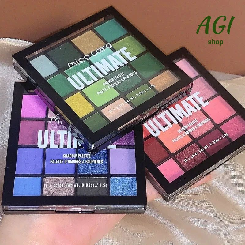 16 Colors Eyeshadow Palette Matte Glitter Pearlescent Powder Delicate Easy To Clear Shimmer Eye Shadow Green Spirit Make Up Cosmetic Makeup Profissional Paletas