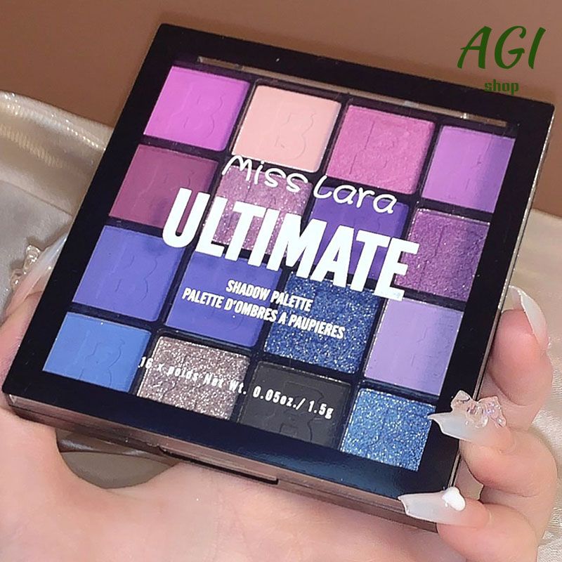 16 Colors Eyeshadow Palette Matte Glitter Pearlescent Powder Delicate Easy To Clear Shimmer Eye Shadow Green Spirit Make Up Cosmetic Makeup Profissional Paletas